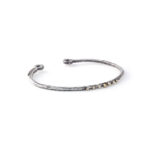 Braçalet esclava amb diamant i sis piquets d'or groc