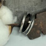 Anell doble de plata amb diamant - Imatge 5