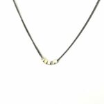 Collaret cub d'or i quatre cubs plata