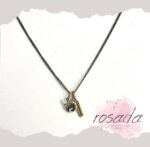 Collaret penjoll rosa i diamant - Imatge 2