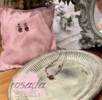 Arracades amb penjoll rodó cristall - Imatge 2