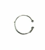 Braçalet esclava de plata amb piquet d'or groc - Imatge 2