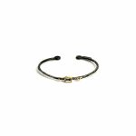 Braçalet esclava de plata, amb aiguamarina