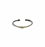 Braçalet esclava de plata, amb aiguamarina