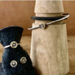 Arracades cercle or groc, plata i diamant - Imatge 2