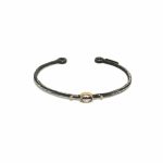 Braçalet esclava de plata, amb prasiolita