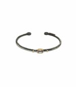 Braçalet esclava de plata, amb prasiolita