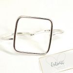 Anell dos dits plata quadrat