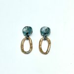 Arracades plata i cèrcols bronze