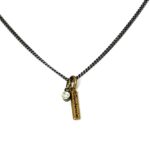 Collaret plata amb diamant