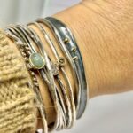 Braçalet esclava plata i or groc - Imatge 3