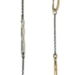 Collaret llarg VINCLE plata i bronze