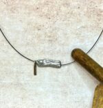 Collaret perla aigua dolça grisa