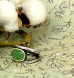 Anell doble plata aventurina