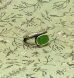 Anell doble plata aventurina - Imatge 5