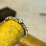 Anell de plata amb diamant