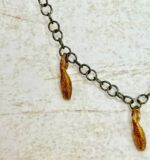 Collaret plata tres penjolls bronze - Imatge 2