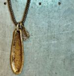 Collaret llarg amb fulla de bronze i drusa - Imatge 3