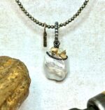 Collaret hematites perla australiana barroca - Imatge 2